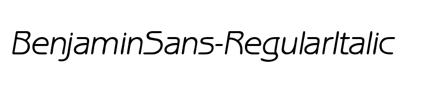 BenjaminSans-RegularItalic