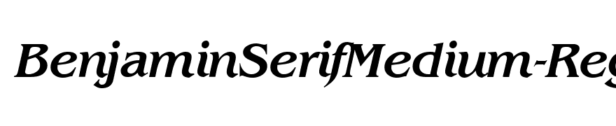 BenjaminSerifMedium-RegularItalic