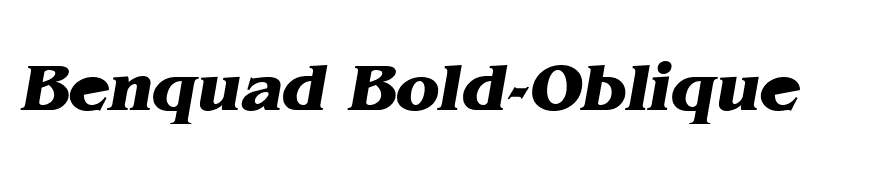 Benquad Bold-Oblique