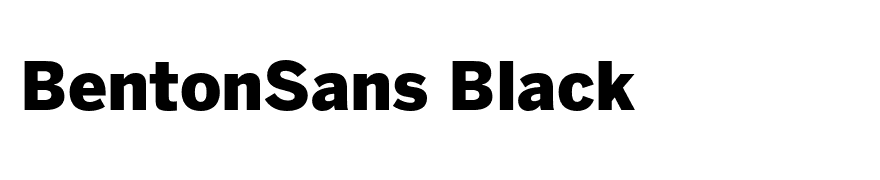 BentonSans Black