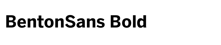 BentonSans Bold