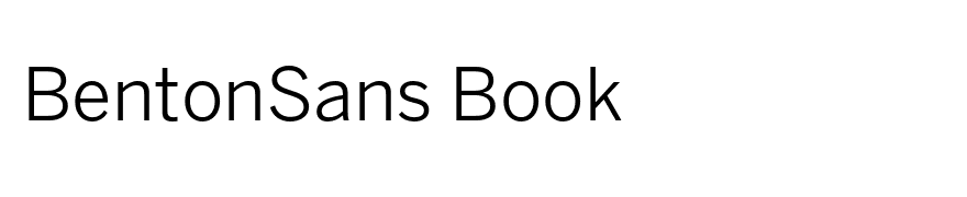 BentonSans Book