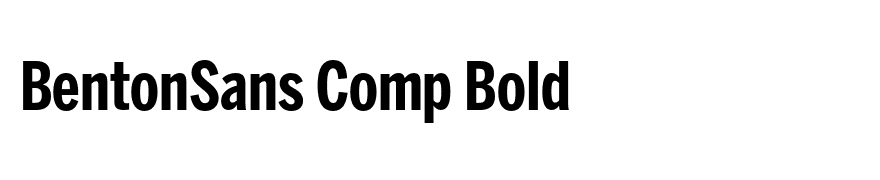 BentonSans Comp Bold