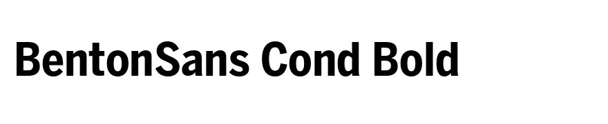 BentonSans Cond Bold