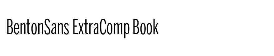 BentonSans ExtraComp Book