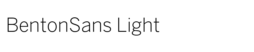 BentonSans Light