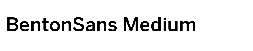 BentonSans Medium