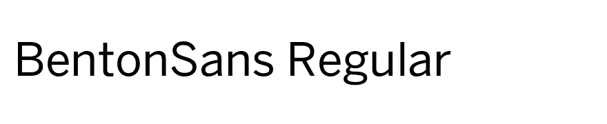 BentonSans Regular