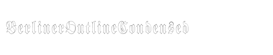 BerlinerOutlineCondensed