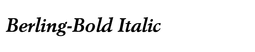 Berling-Bold Italic