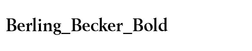 Berling_Becker_Bold