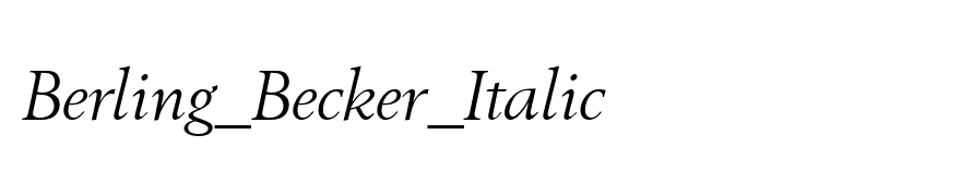 Berling_Becker_Italic