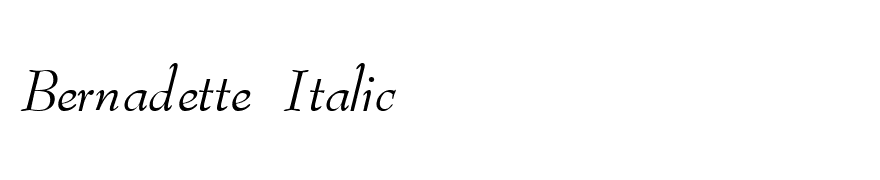 Bernadette Italic