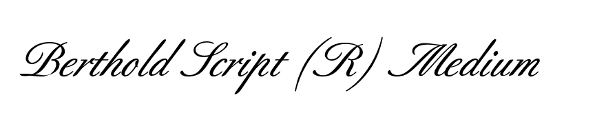 Berthold Script (R) Medium