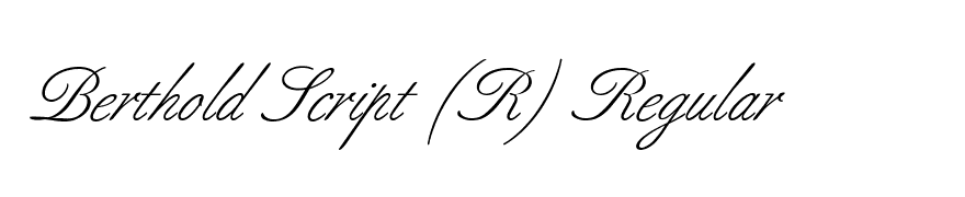 Berthold Script (R) Regular