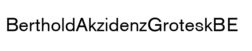 BertholdAkzidenzGroteskBE