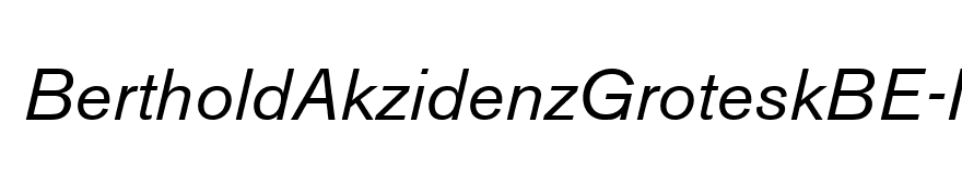 BertholdAkzidenzGroteskBE-Italic