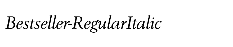 Bestseller-RegularItalic