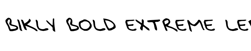 Bikly Bold Extreme Lefty Font