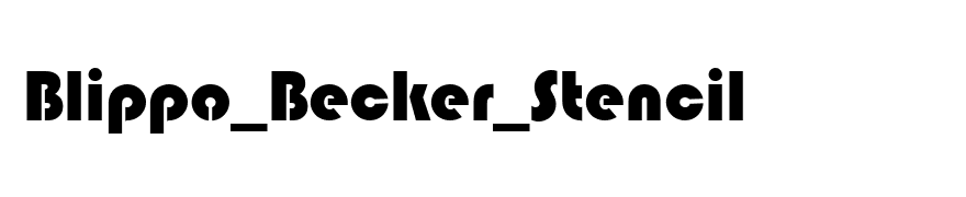 Blippo_Becker_Stencil