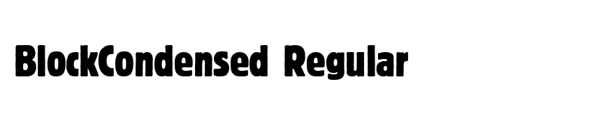 BlockCondensed Regular