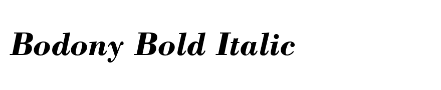 Bodony Bold Italic