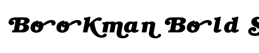 Bookman Bold Swash Bold Italic