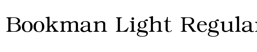 Bookman Light Regular