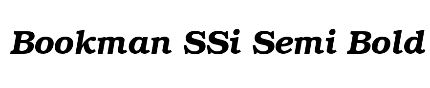 Bookman SSi Semi Bold Italic