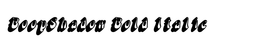 BoopShadow Bold Italic