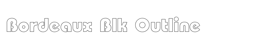 Bordeaux Blk Outline