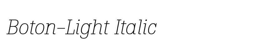 Boton-Light Italic