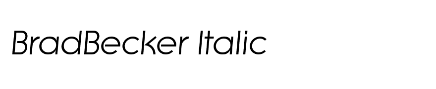 BradBecker Italic