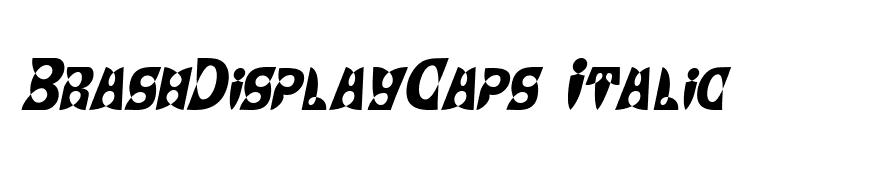 BrashDisplayCaps Italic