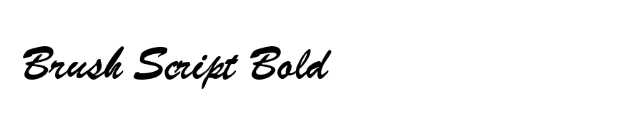 Brush Script Bold