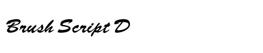 Brush Script D