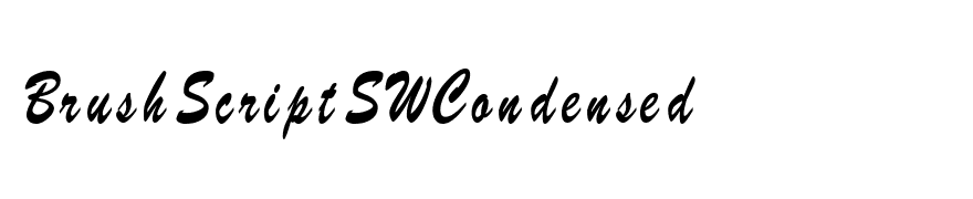 BrushScriptSWCondensed