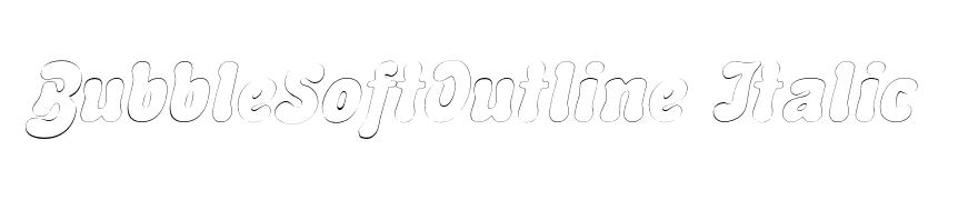 BubbleSoftOutline Italic