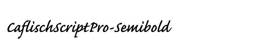 CaflischScriptPro-Semibold