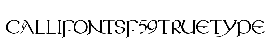 CallifontsF59TrueType Regular