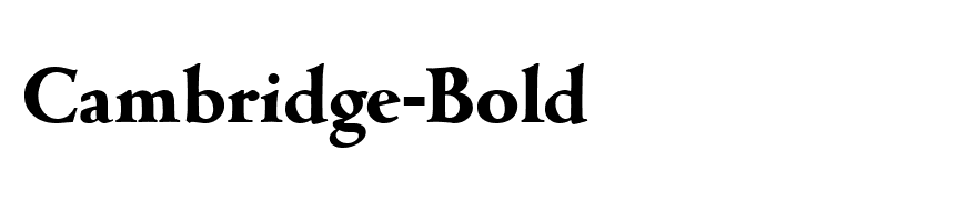 Cambridge-Bold