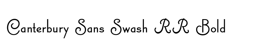 Canterbury Sans Swash RR Bold