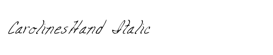 CarolinesHand Italic