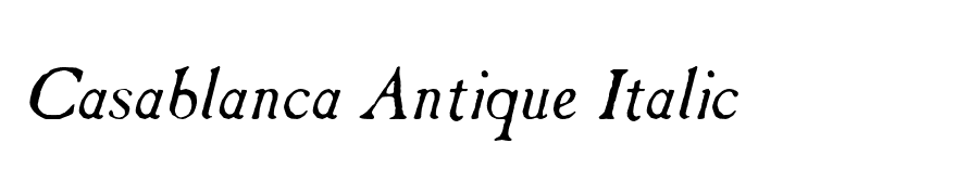 Casablanca Antique Italic