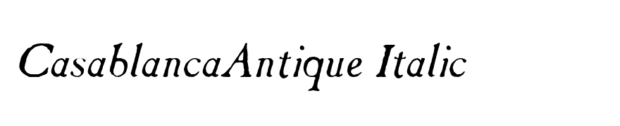 CasablancaAntique Italic