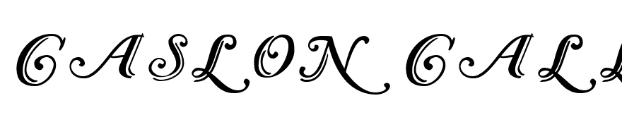 Caslon Calligraphic Initials