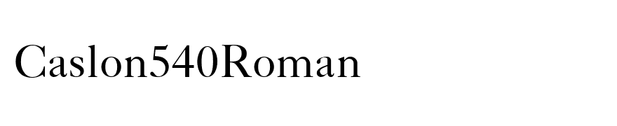 Caslon540Roman