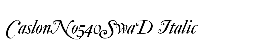 CaslonNo540SwaD Italic