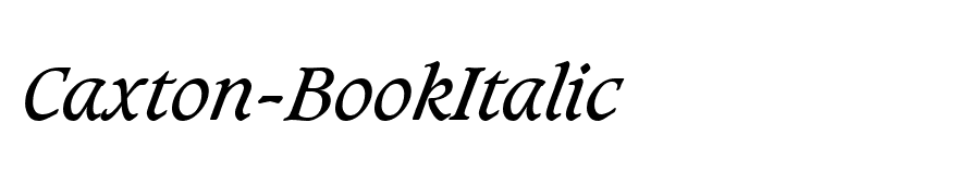 Caxton-BookItalic