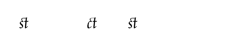 Celestia Antiqua Italic Ligatures